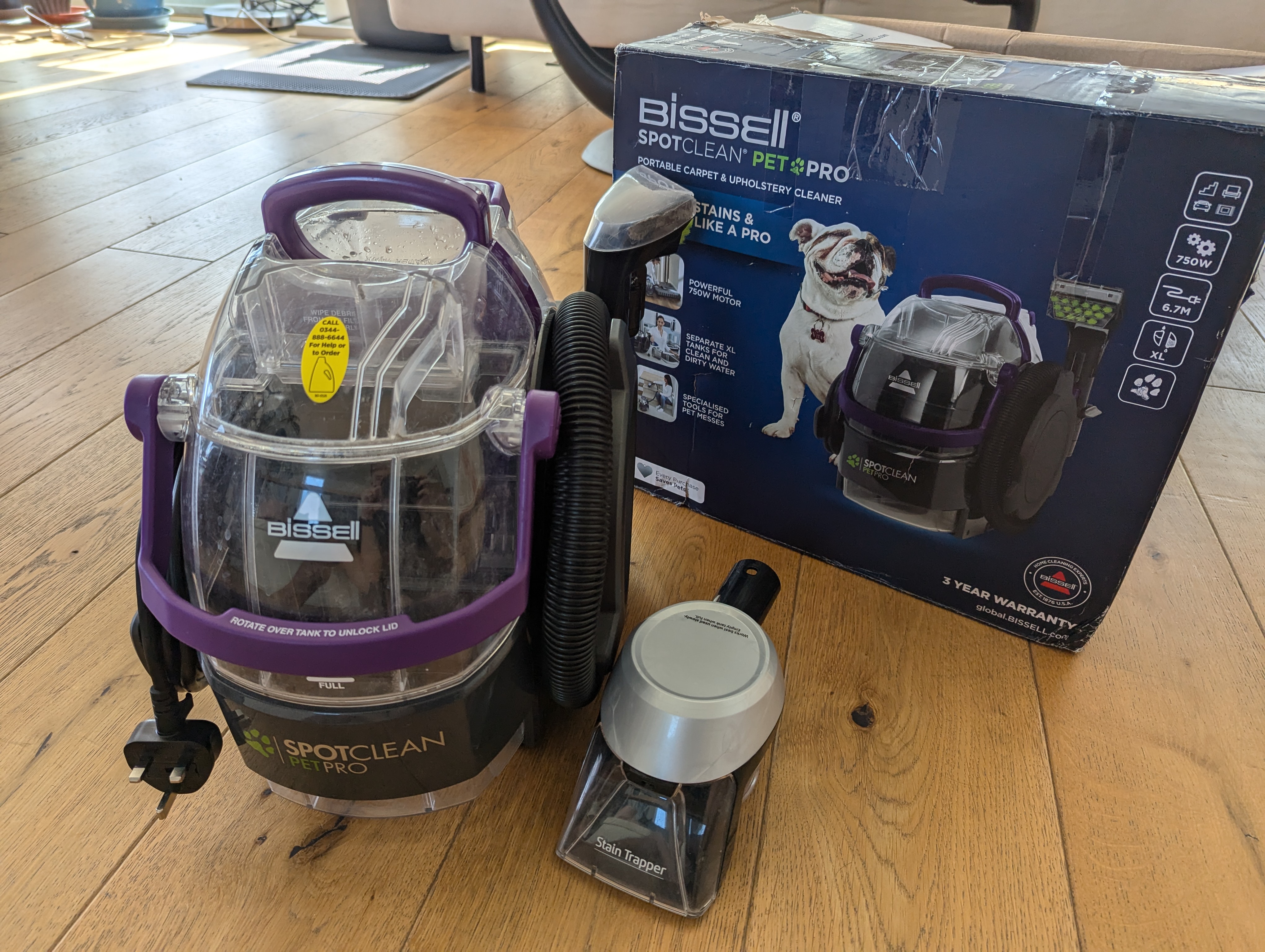 Bissell pro carpet & upholstery cleaner (with additional pet pro head)