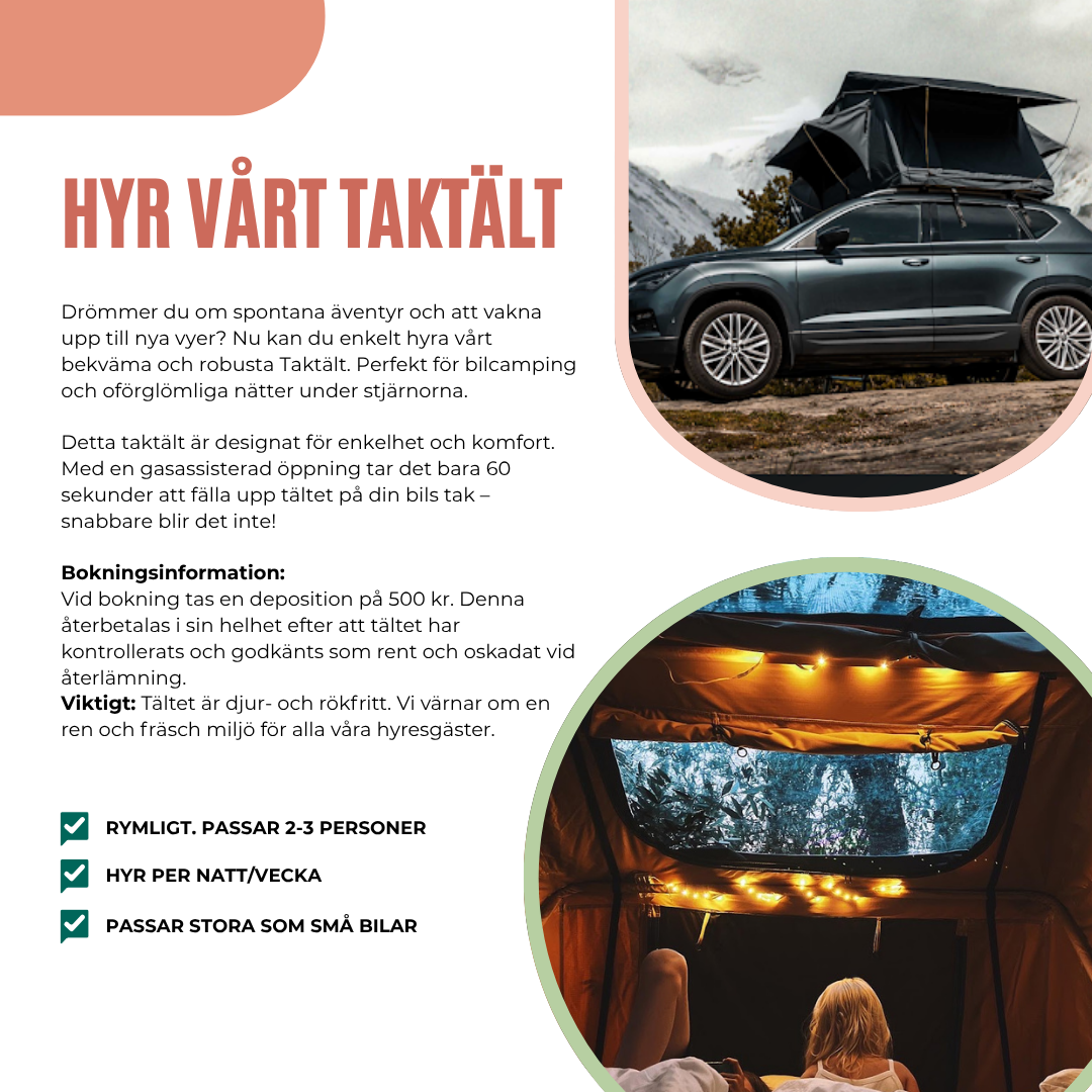 Takttält för 2-3 personer 