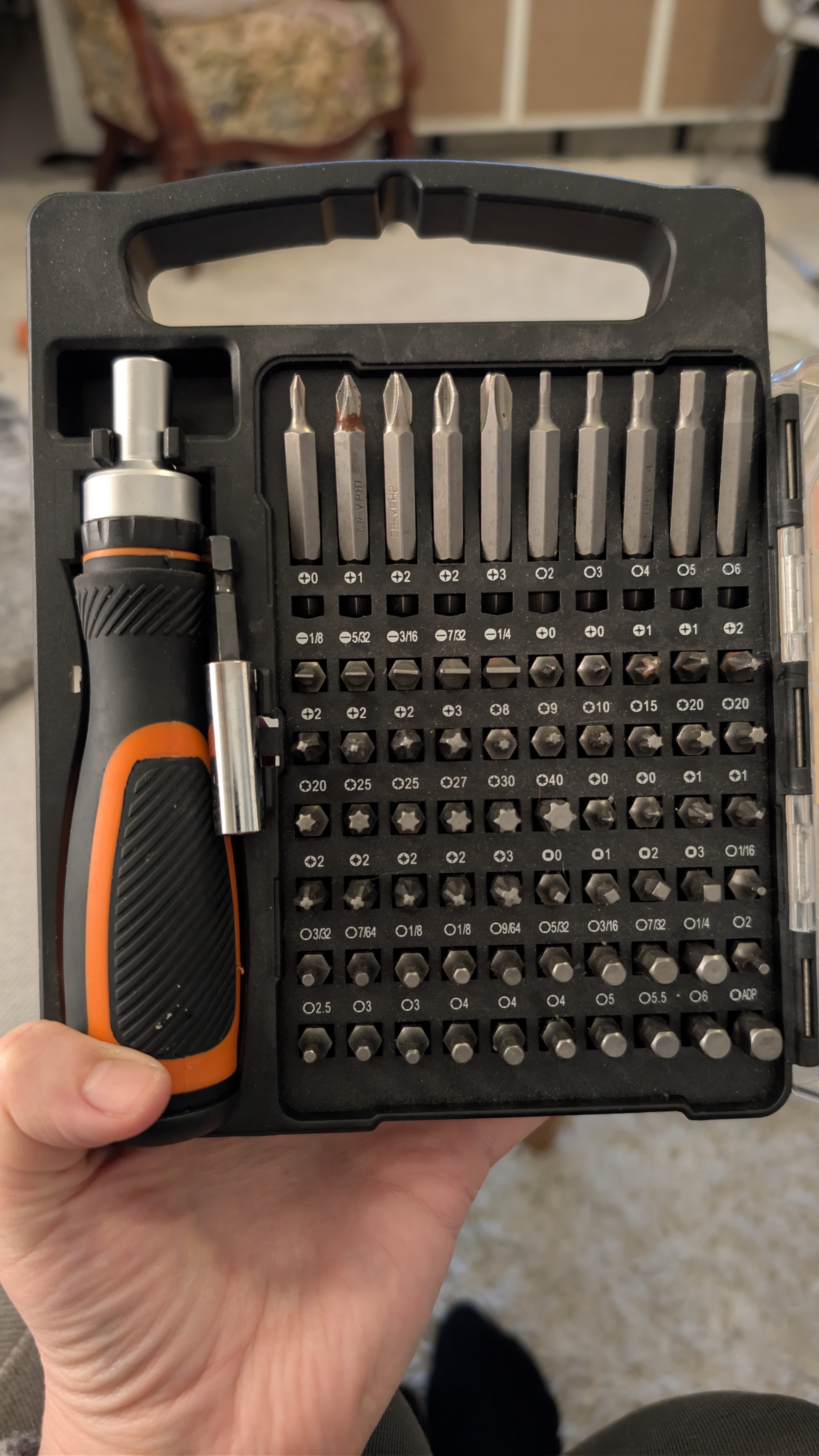 Bitssett med 71 deler