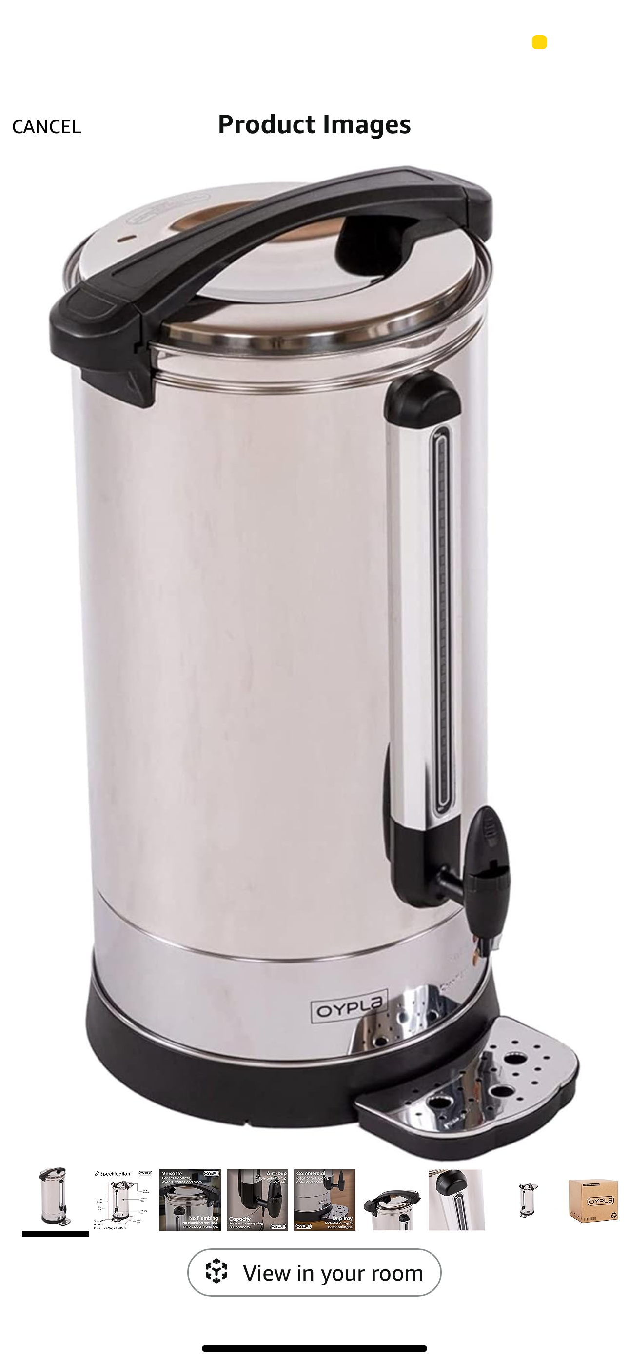 30l catering hot water urn