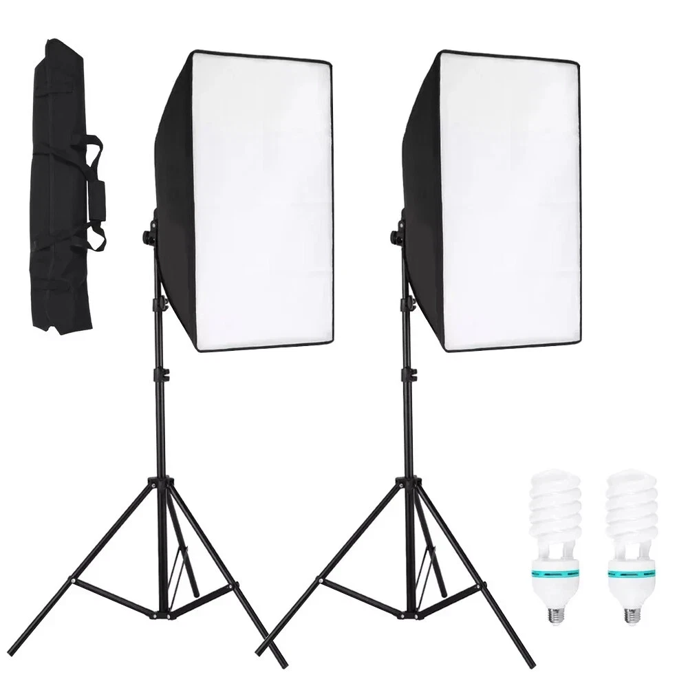2 x continuous lights + medium softboxes
