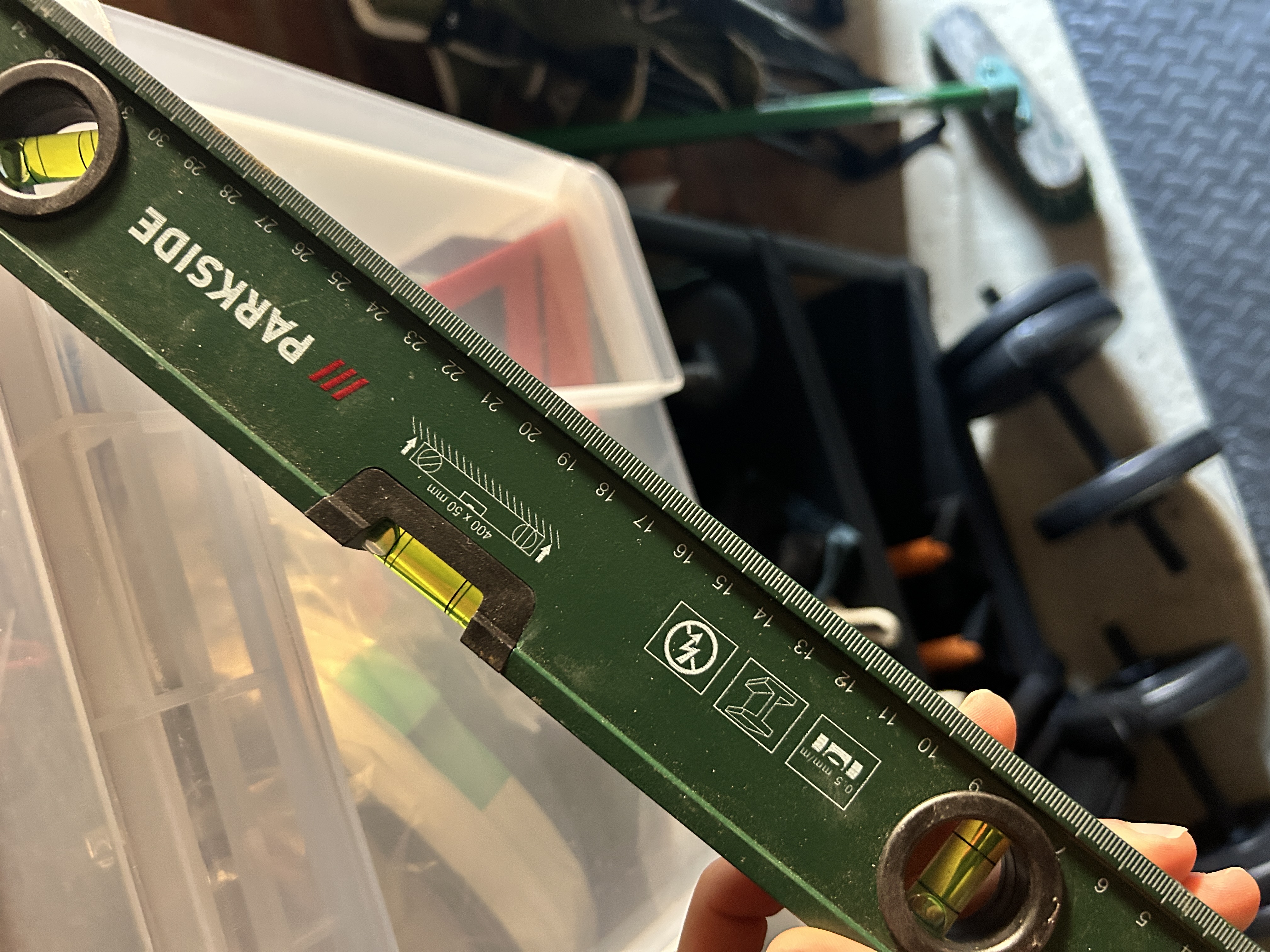 Parkside spirit level set (3-piece) – 40cm, 60cm & 100cm aluminum levels