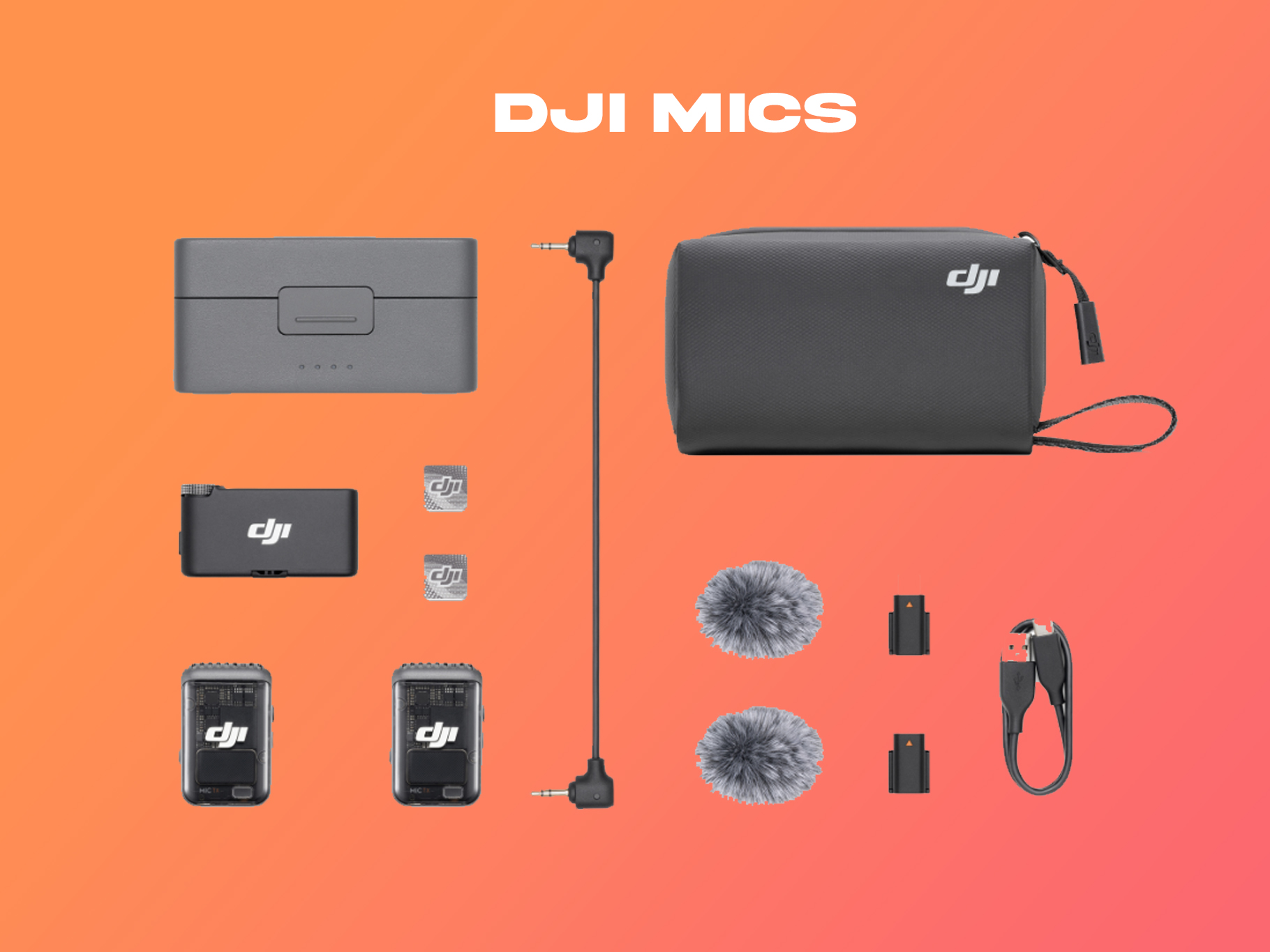 Dji mic 2 + accessories