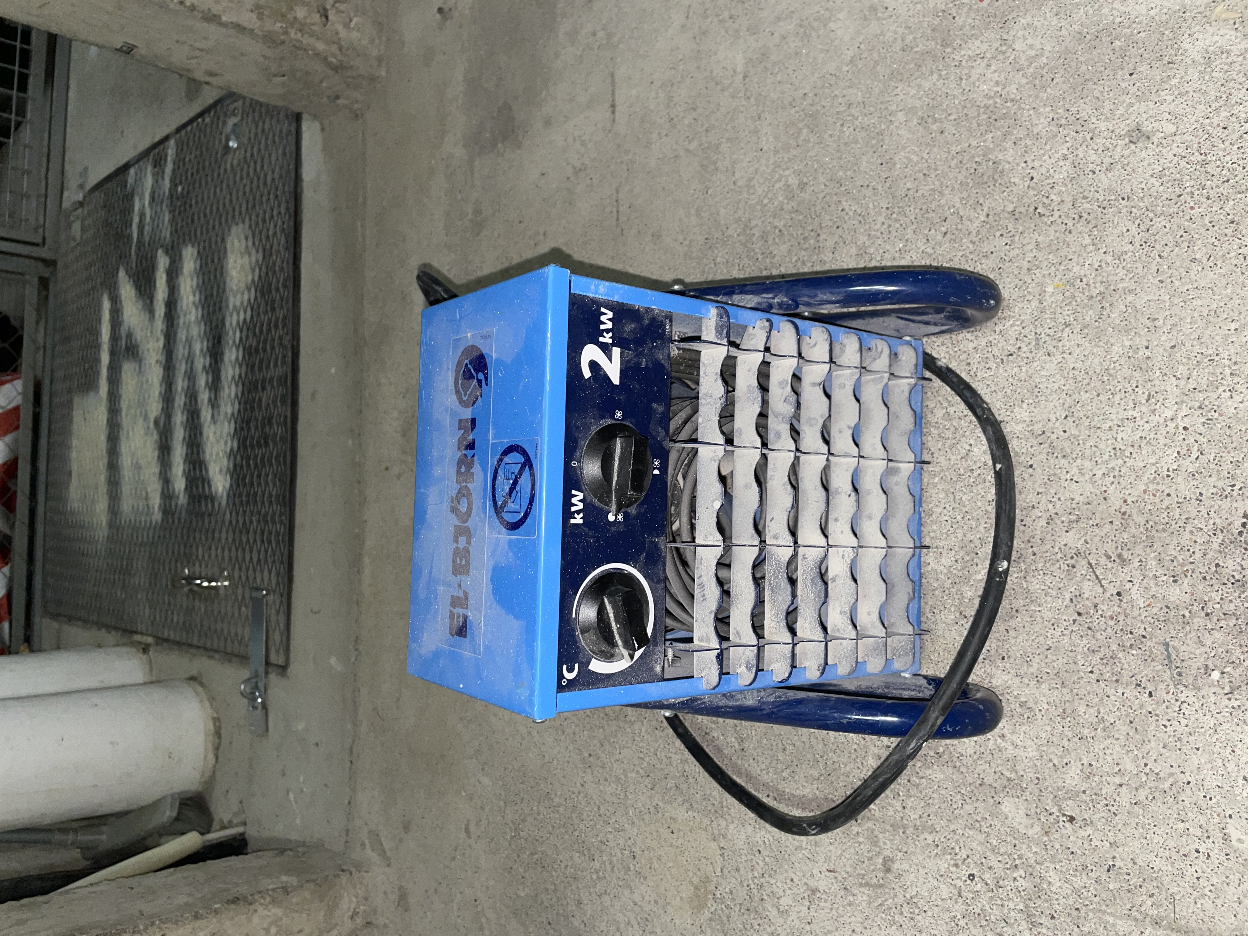 Värmefläkt el-björn vf 21a – 2kw byggvärmare