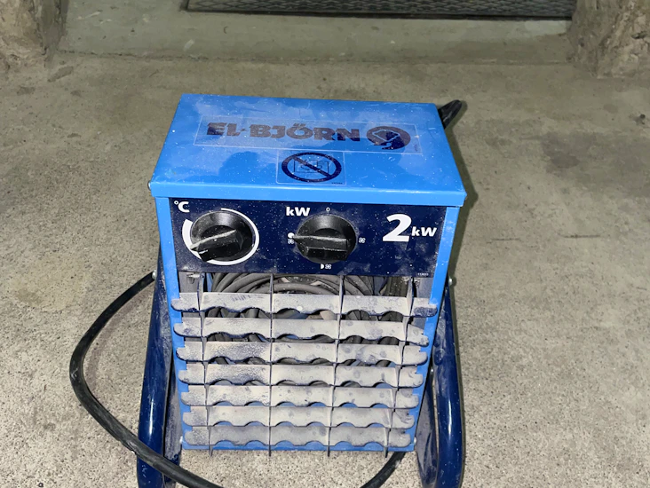 Värmefläkt el-björn vf 21a – 2kw byggvärmare