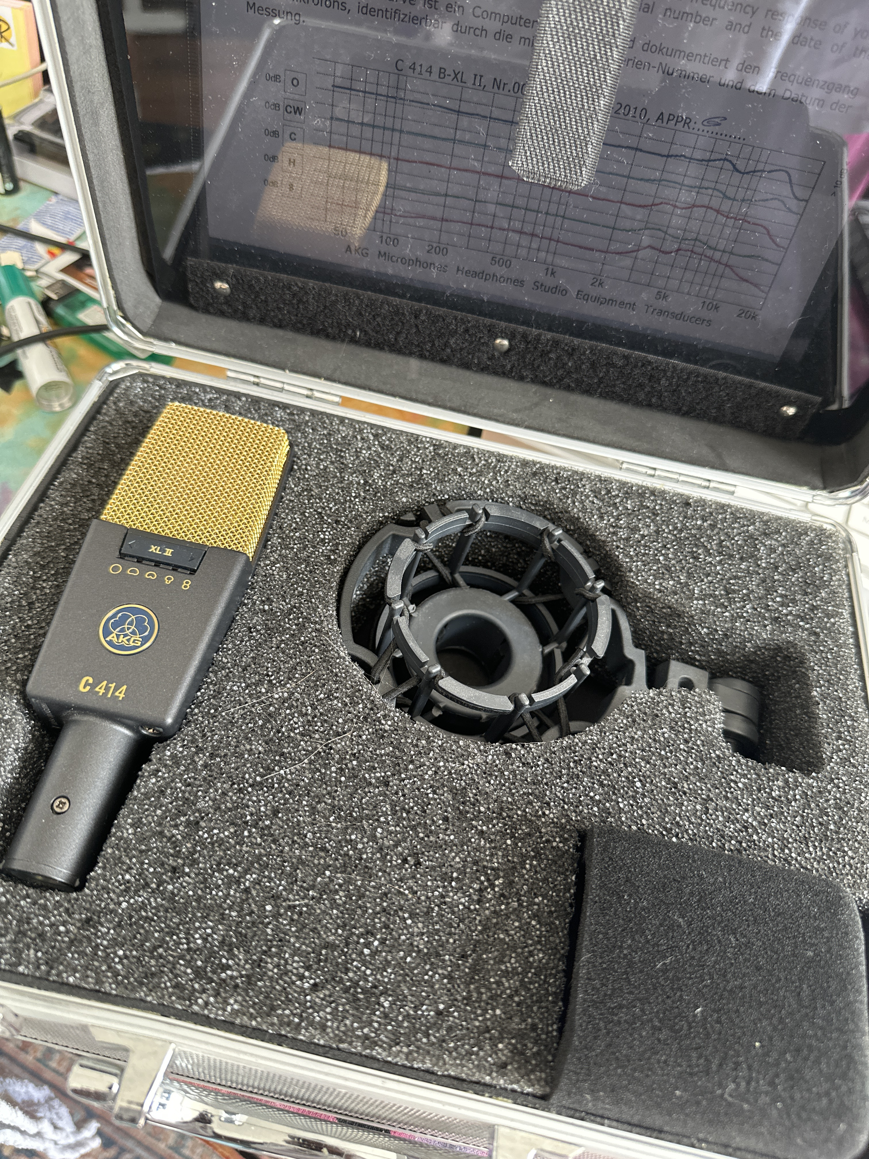 Akg c414 xls condenser microphone 