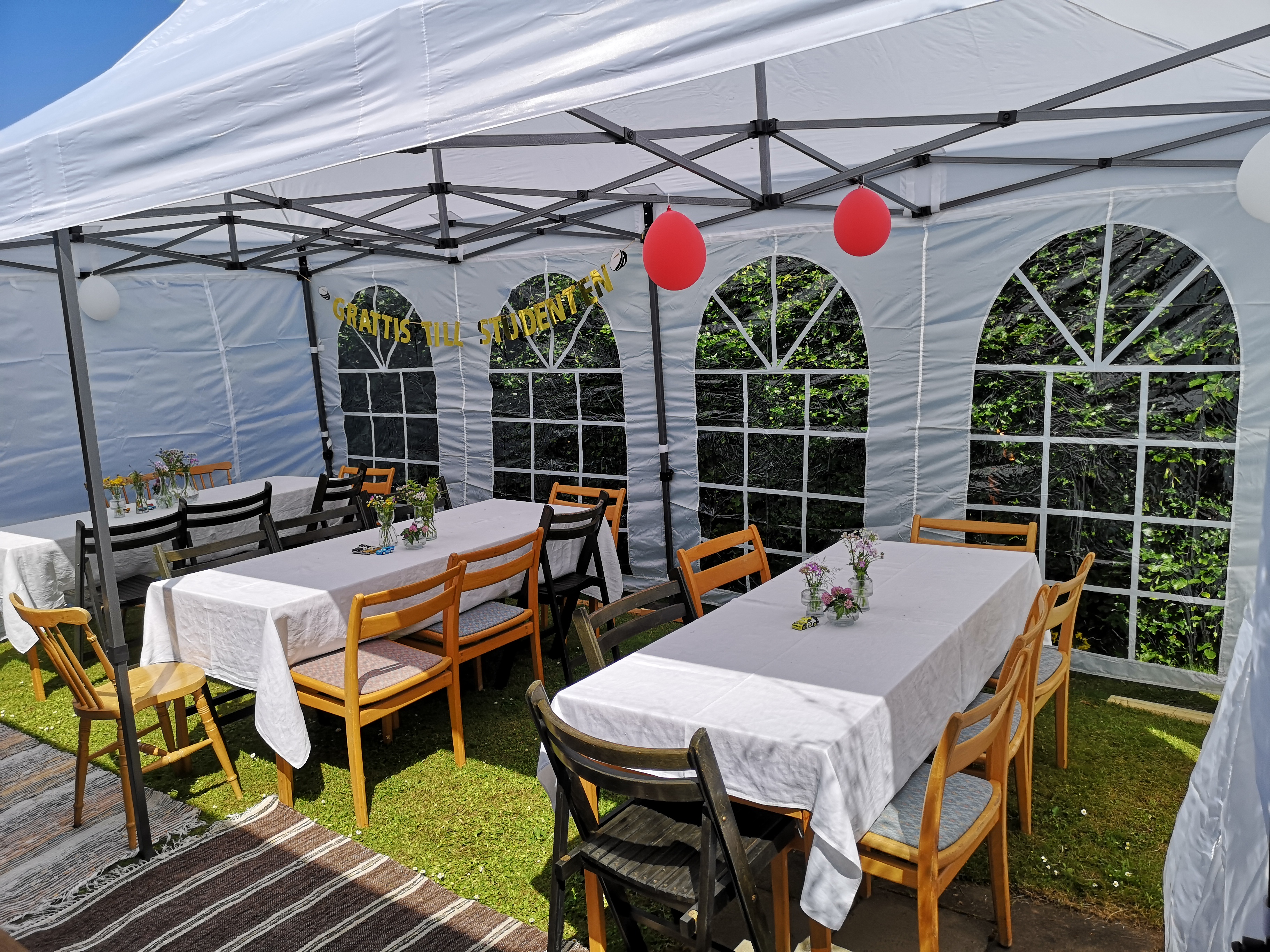 Partytält 6x3 meter, popup