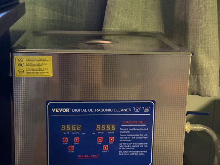 Stor ultralydvasker 15 liter med varme