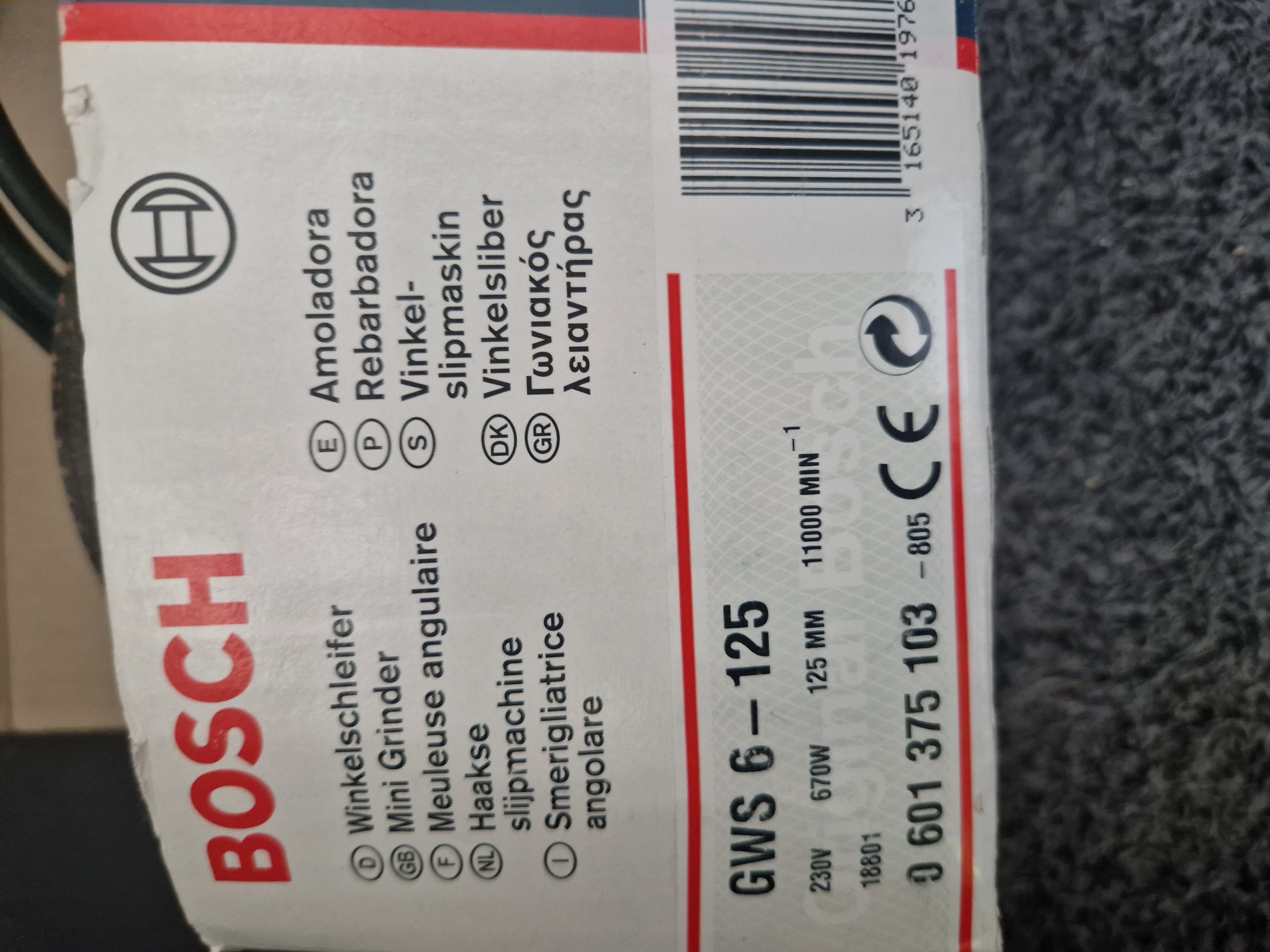 Bosch vinkelsliper