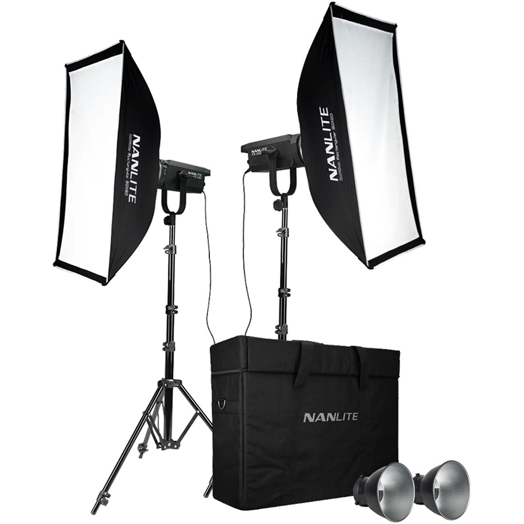 Nanlite fs-150 led 2 light kit w/stand