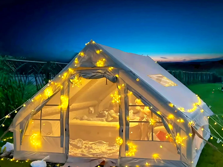 1-6 glampingtält för upp till 30 personer – perfekt för event, sommarfesten eller festival