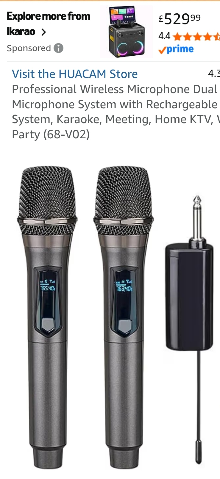 Wireless microphones × 4