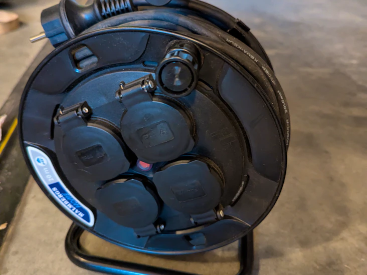 Vanlig sladdvinda/kabelvinda 20 m