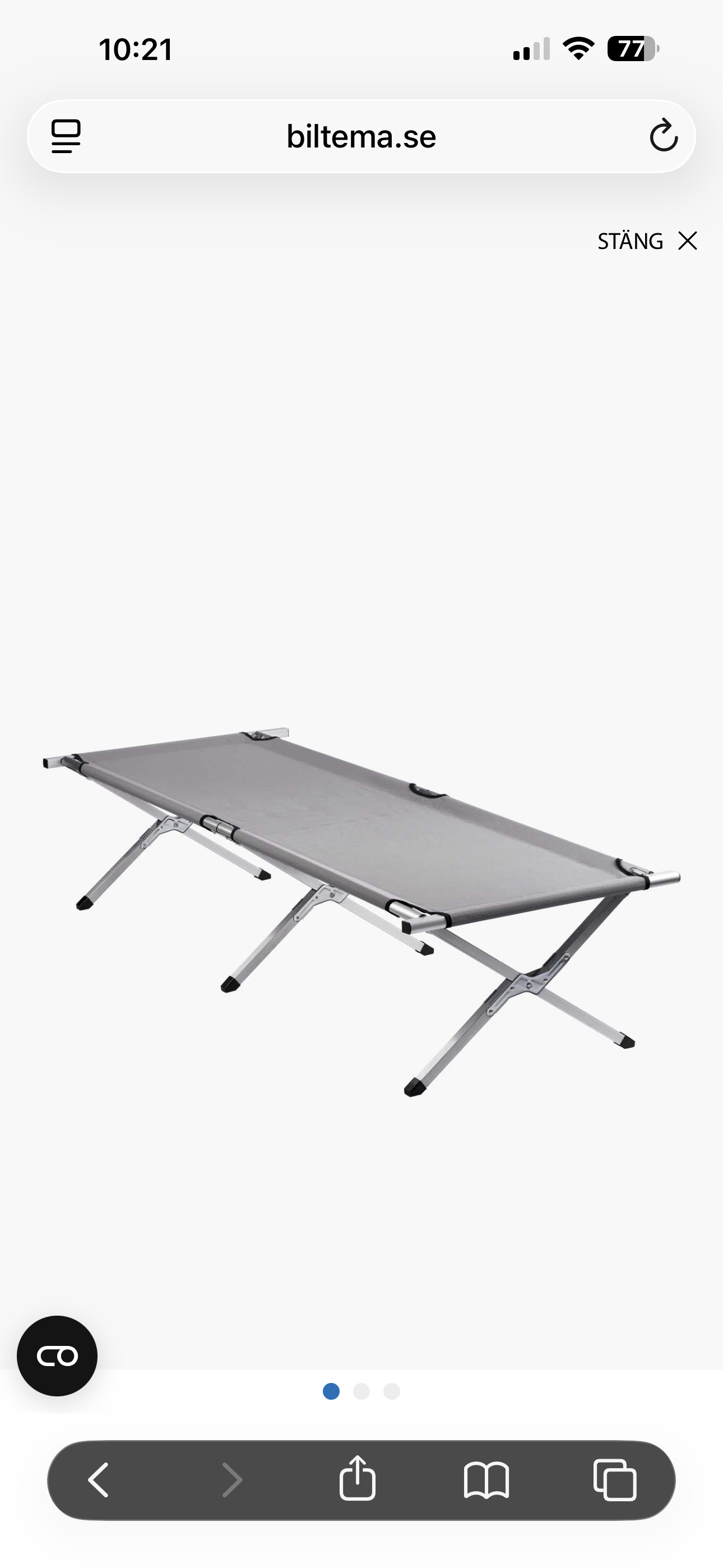 Tältsäng