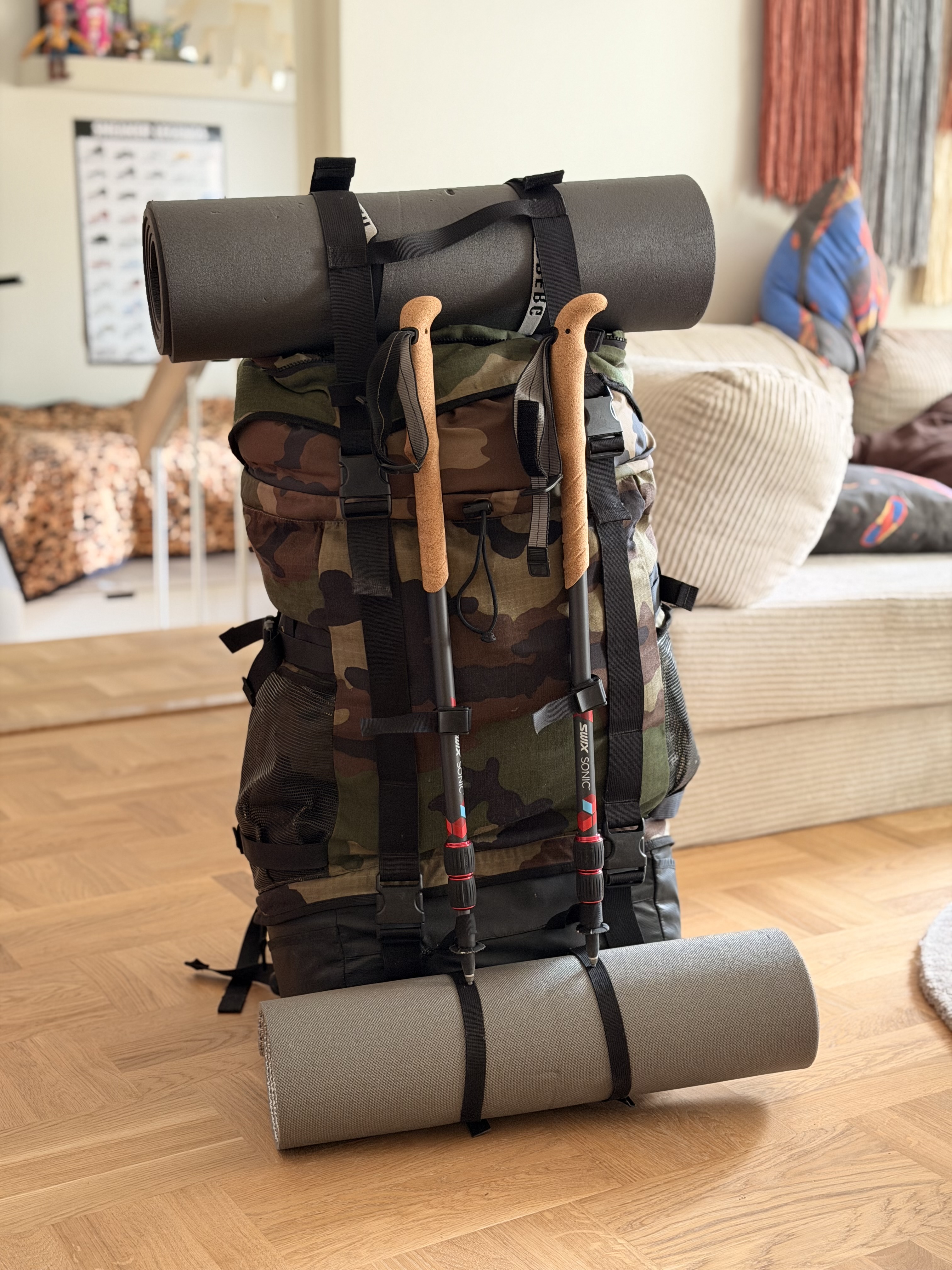 Vandringsryggsäck 70-90 liter