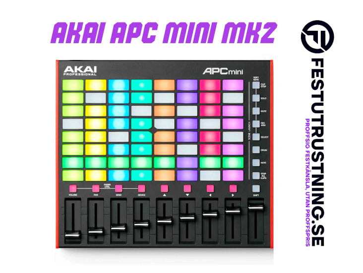 Akai professional apc mini mk2 – midi-pad för ljus & ljudstyrning
