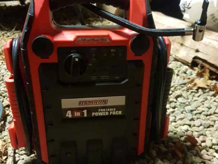 Starthjälpt, kompressor, arbetsbelysning