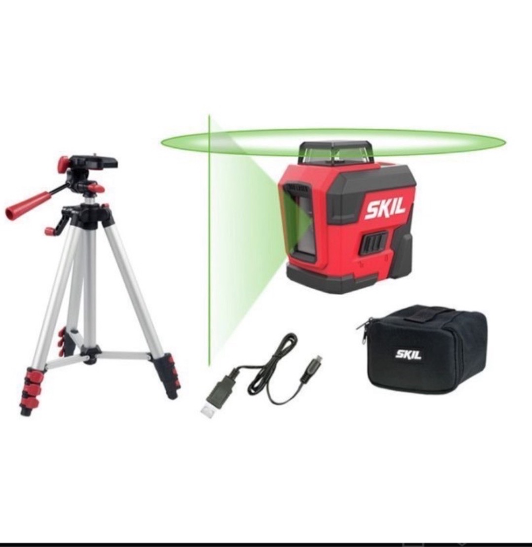 Skil grön krysslaser med stativ