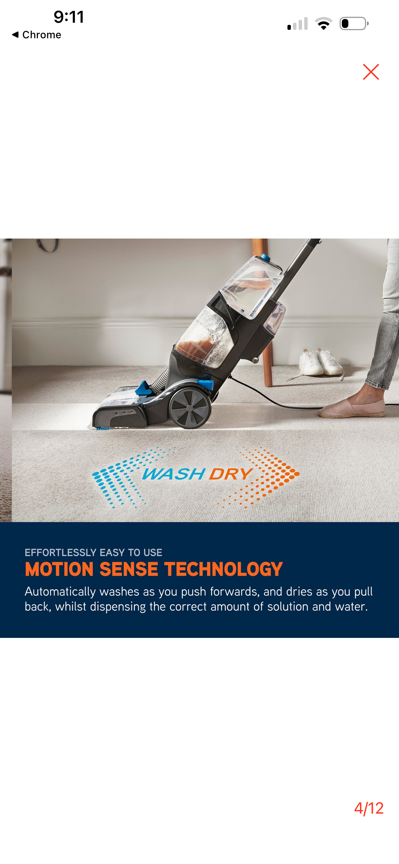 Vax platinum carpet cleaner – washes & dries carpets