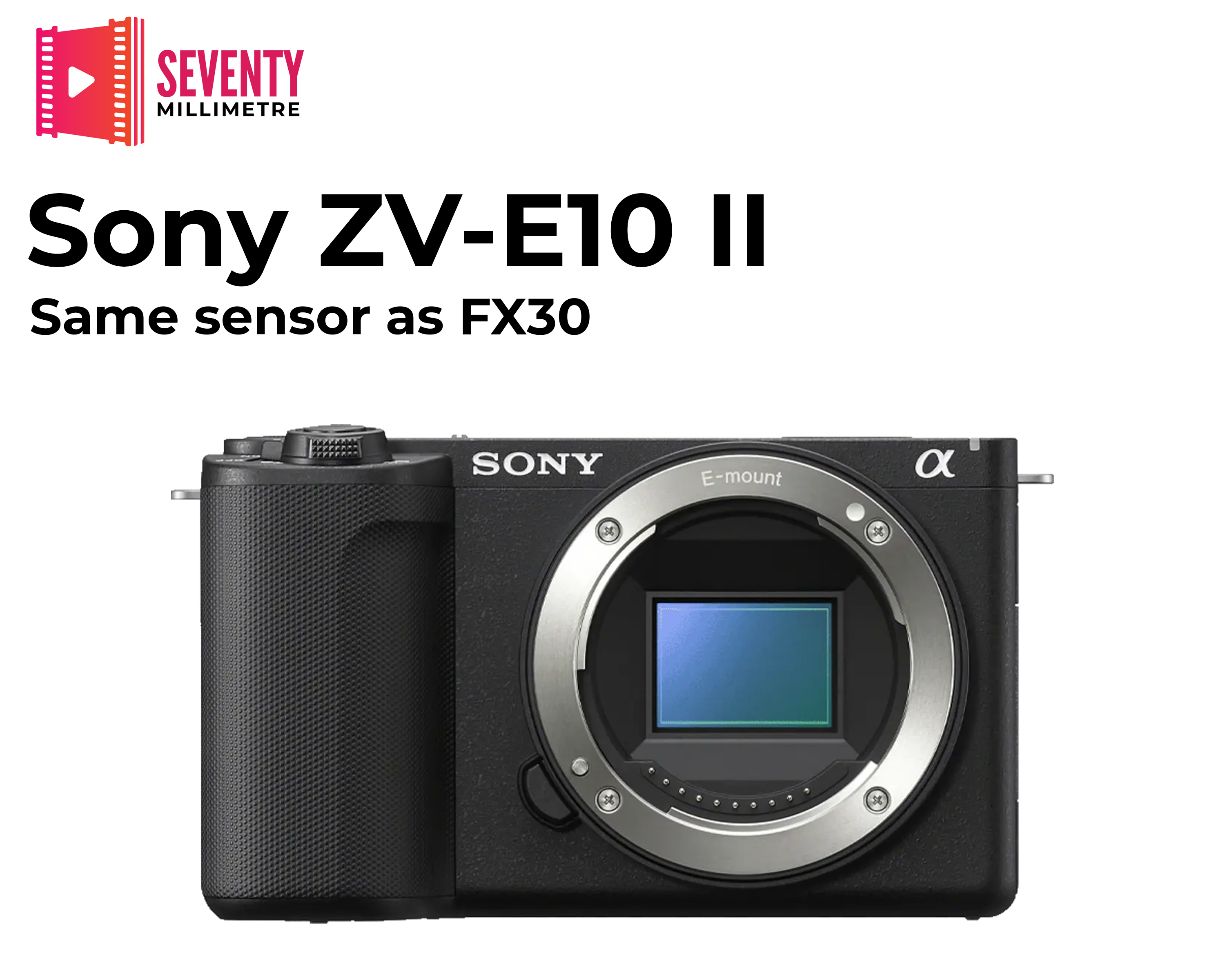 Sony zv-e10 ii mirrorless camera [same fx30 sensor]