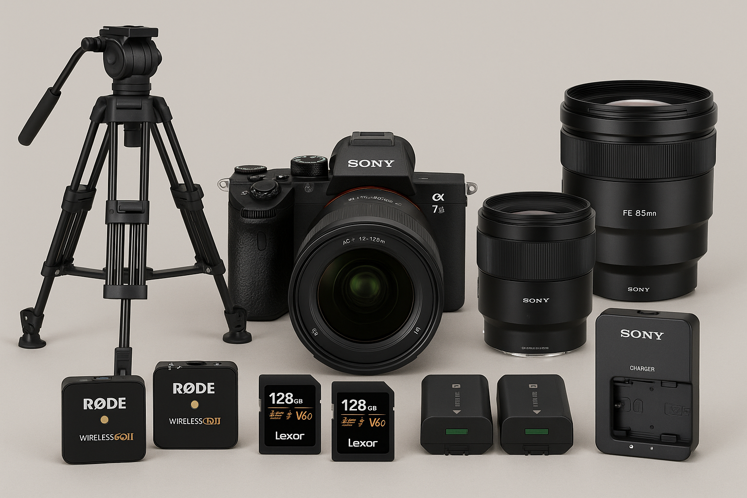 Sony a7 iii med proffsglas & ljud