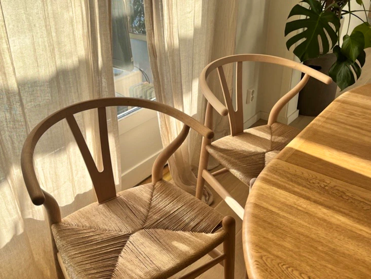 6 stk y-stoler / wishbone chair