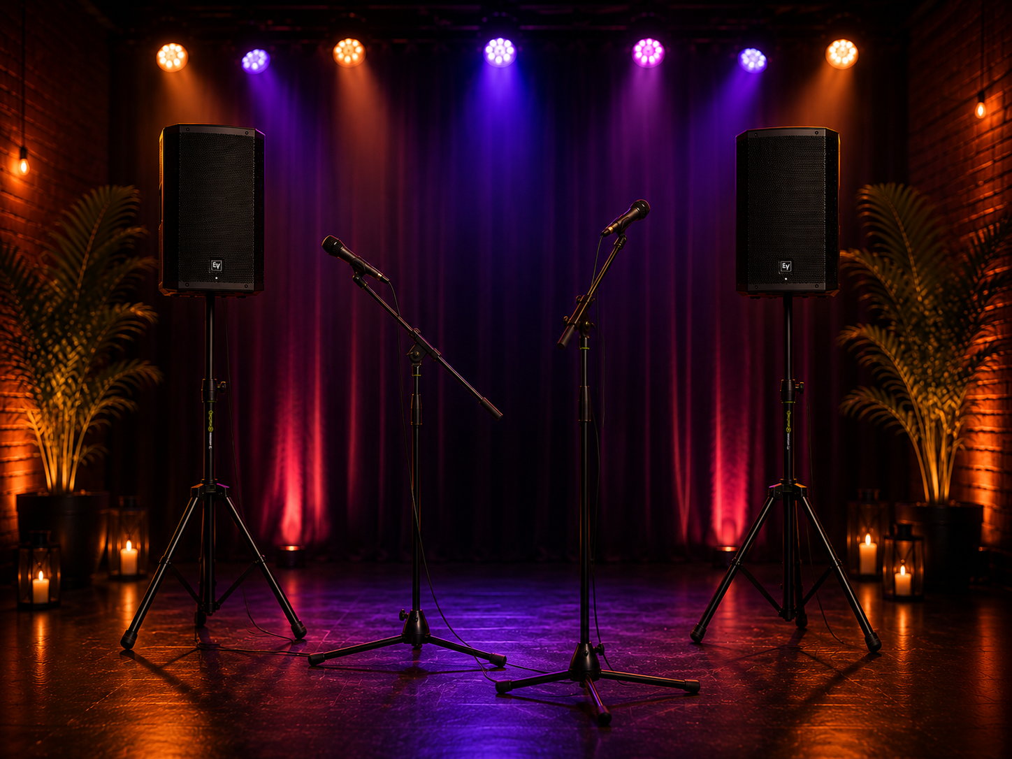 Full pa system - double speaker