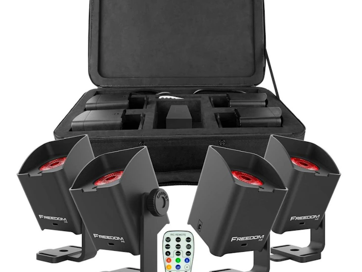 4st batteridrivna uplights/spotlights