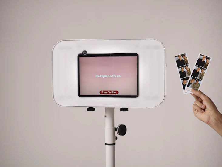 Kraftfull fotobås / photo booth inkl 800 remsor