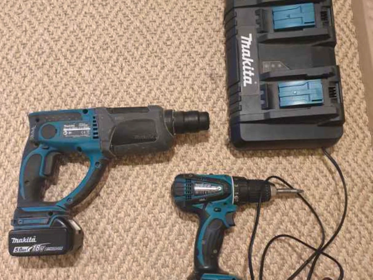 Makita borrhammare batteridriven