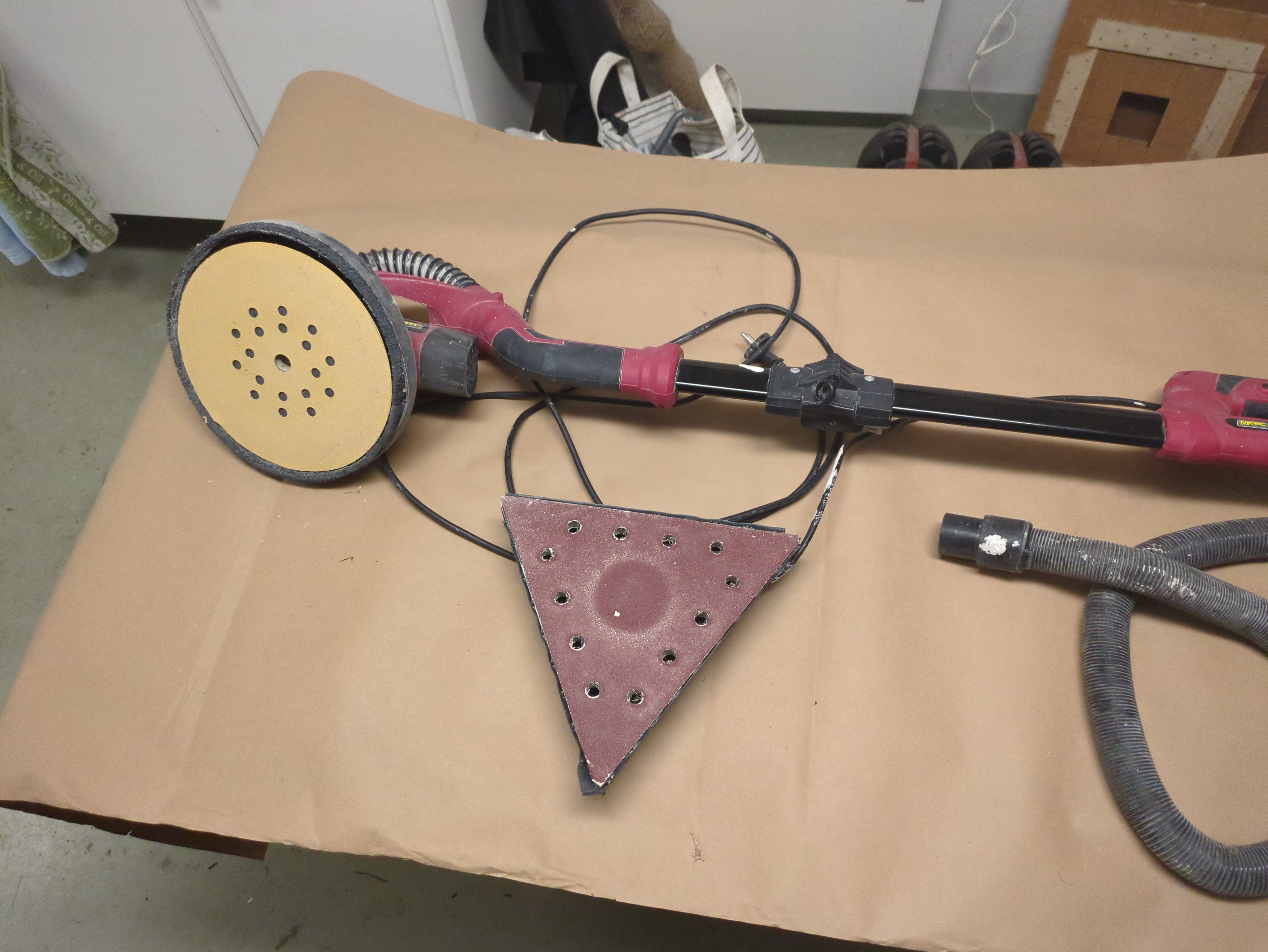 Meec 225mm/287mm vägg/tak slipmaskin (giraff)