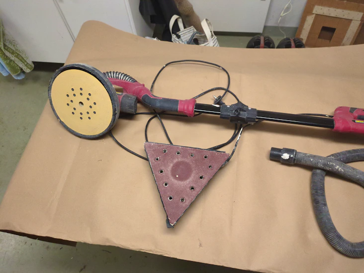 Meec 225mm/287mm vägg/tak slipmaskin (giraff)