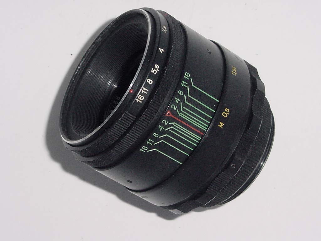 Vintage helios 44-2 58mm f/2 lens - m42 mount with m43 adapter - famous swirly