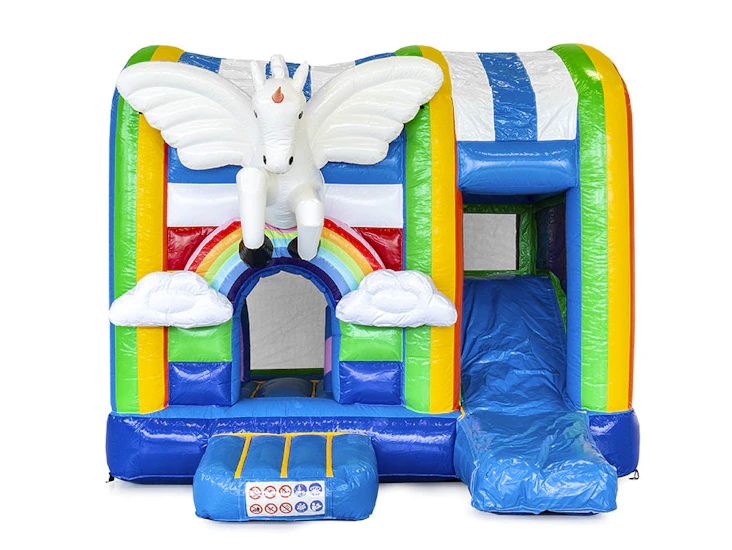 Hoppborg enhörning/unicorn med rutschkana!