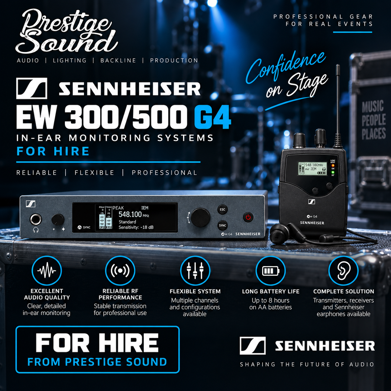 Sennhesier g4 wireless iem system