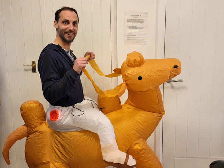 Inflatable camel costume