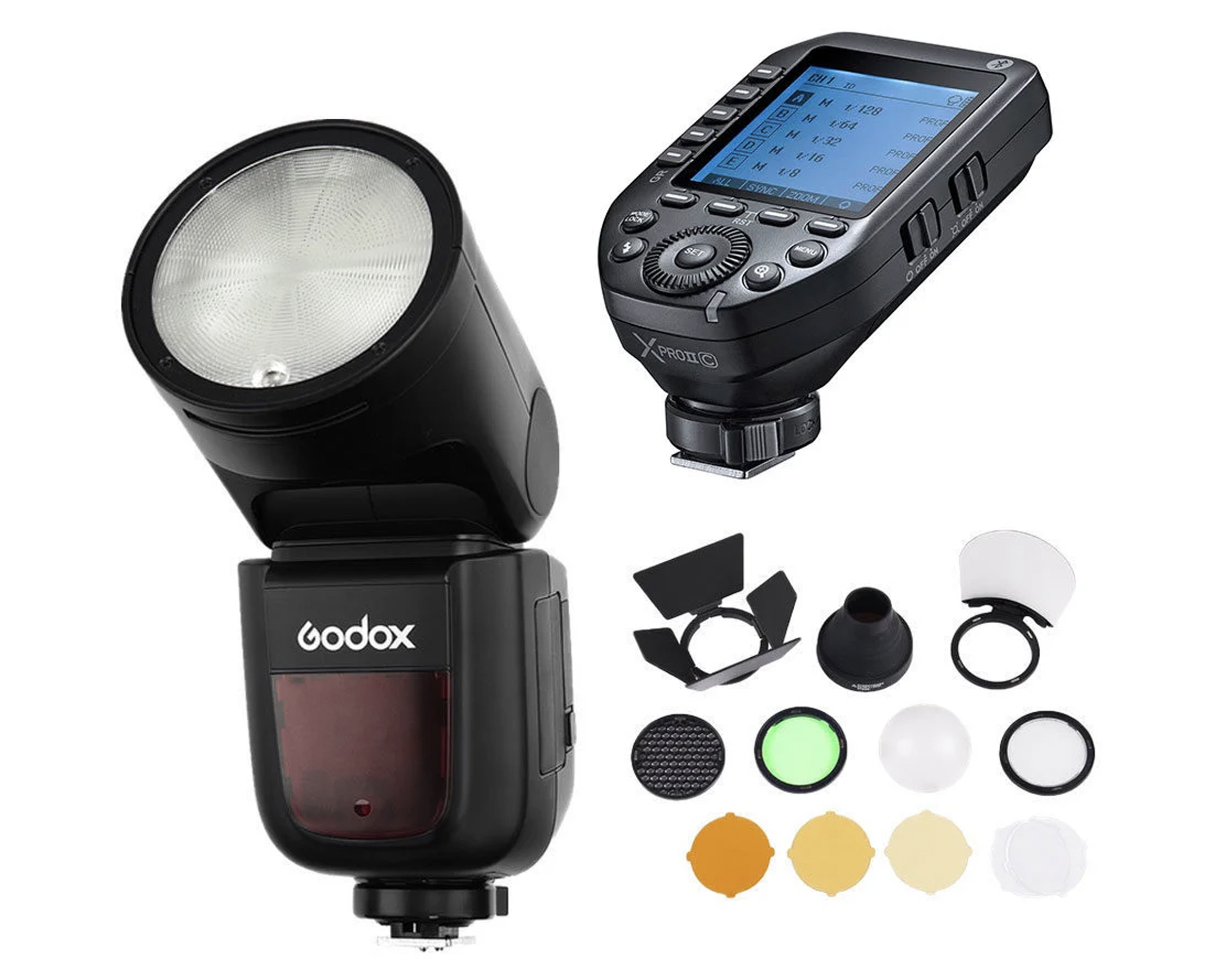 Godox v1c flashgun and x-pro  and  accessory kit for canon godox v1 canon v1 c