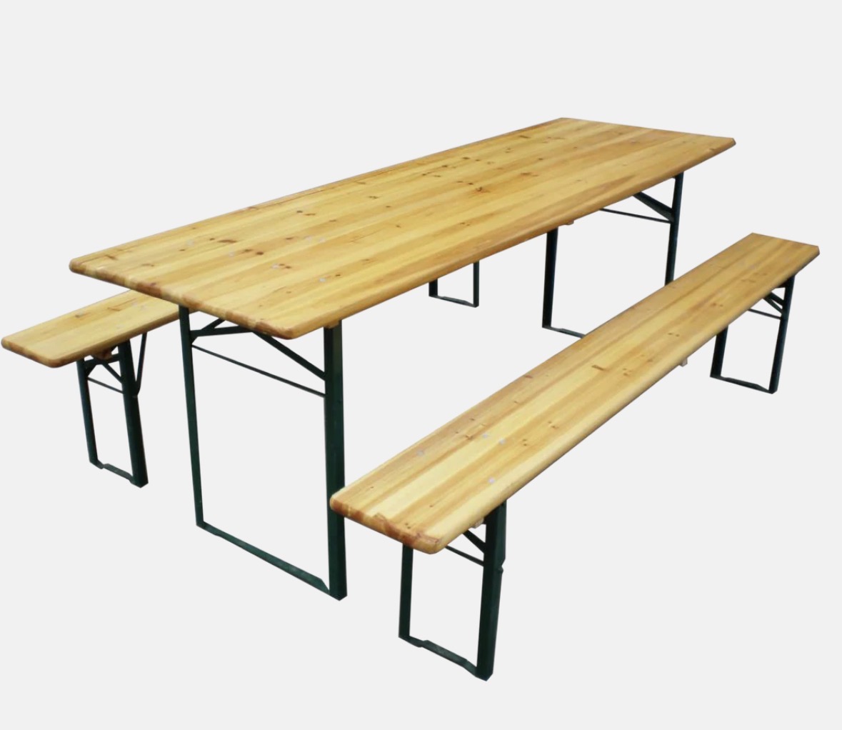 Bord med 2 tillhörande bänkar, 2 set