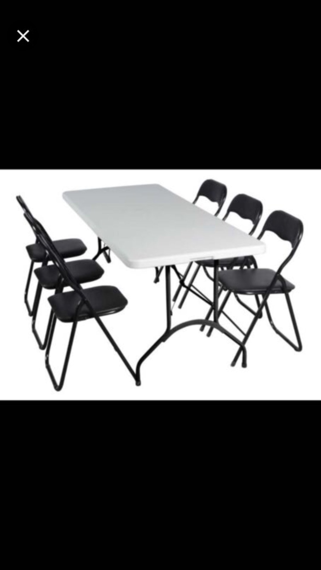 Bord och stolar fällbara 12 personer 
