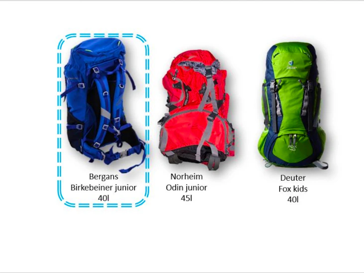 Ryggsekk 40l - bergans birkebeiner junior