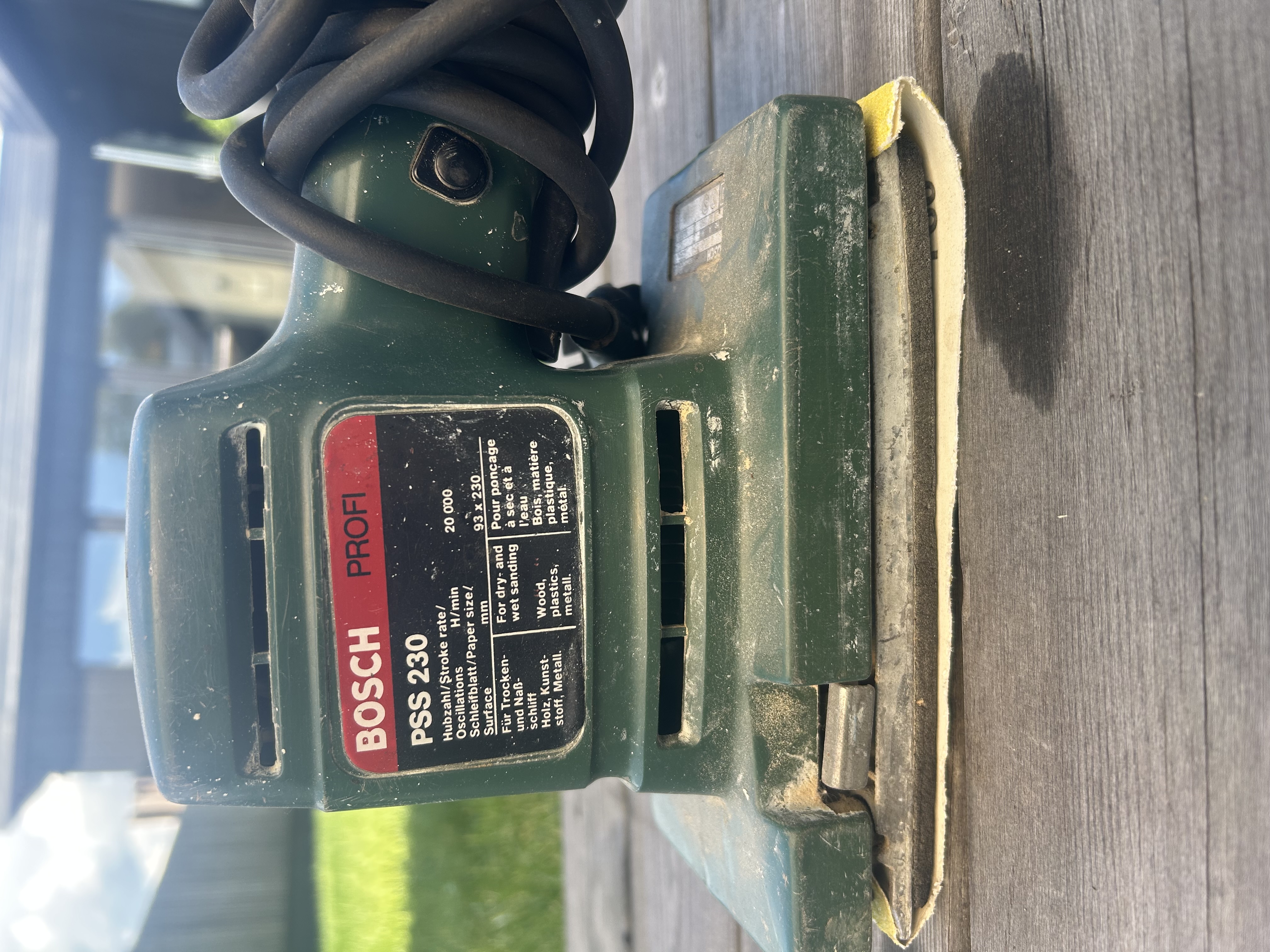 Bosch pss 230 plansliper/pussemaskin