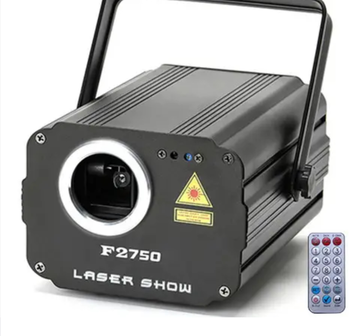 Häftig laserbelysning