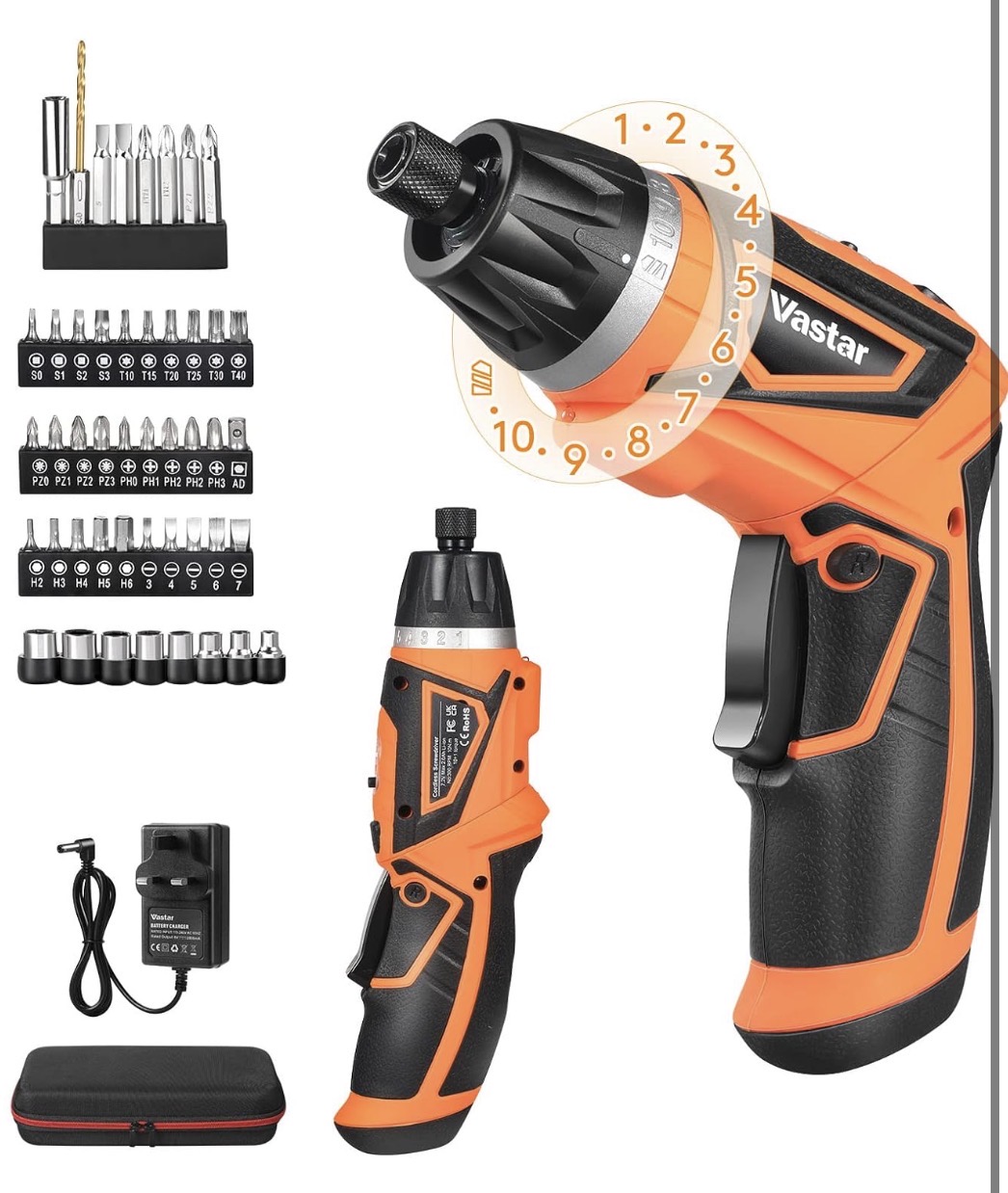 Cordless electric screwdriver 7.2v