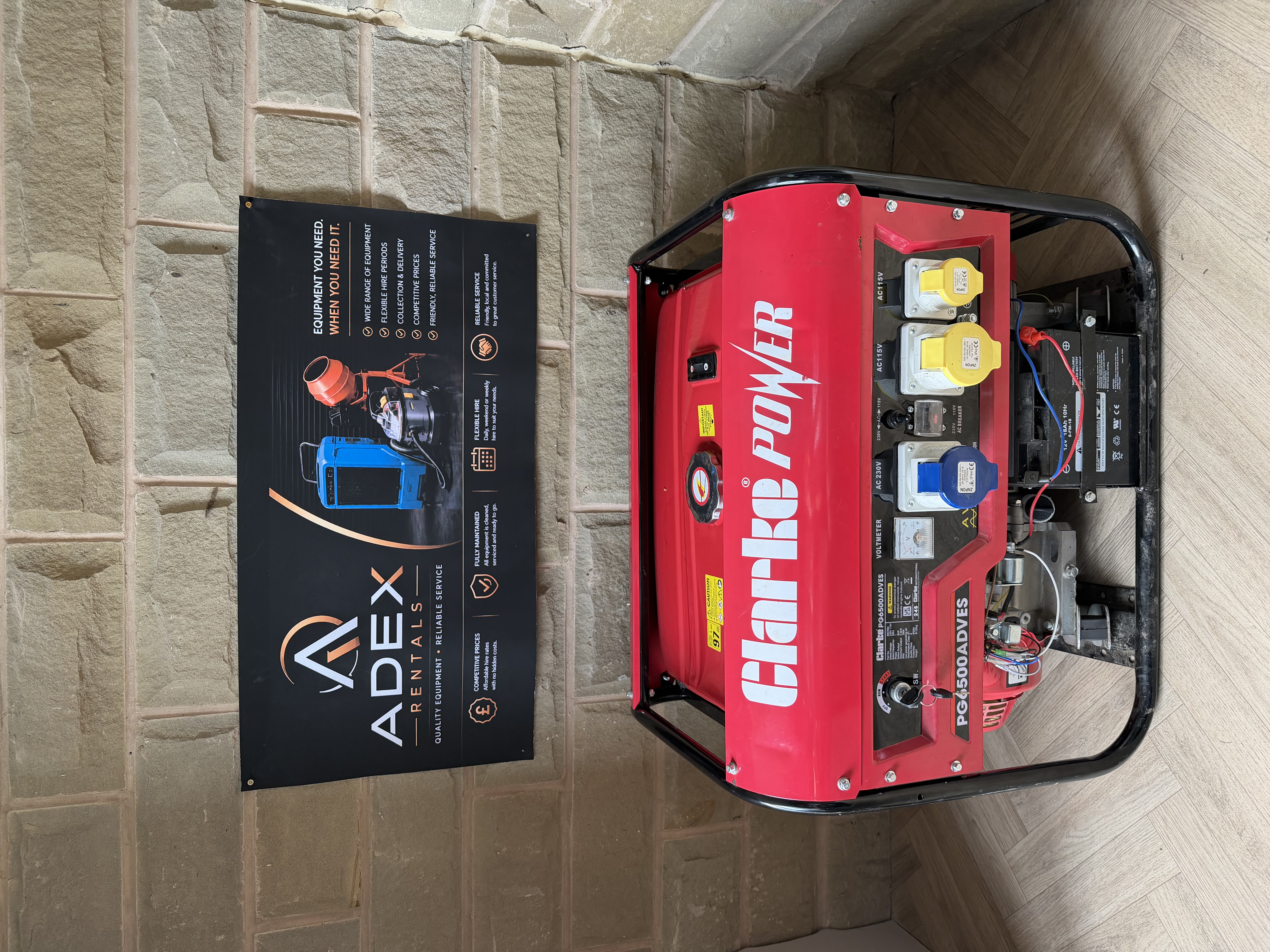 6.5kw electric/petrol generator 