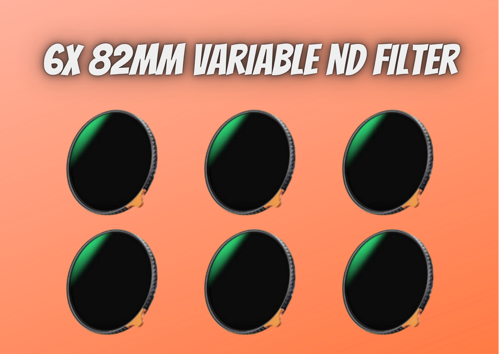 6x k&f concept 82mm variable nd filter nd2- nd400
