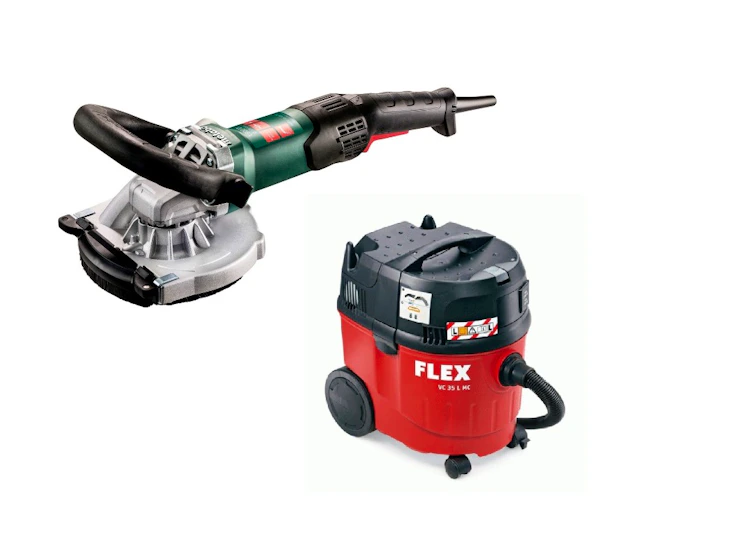 Betongslip + dammsugare