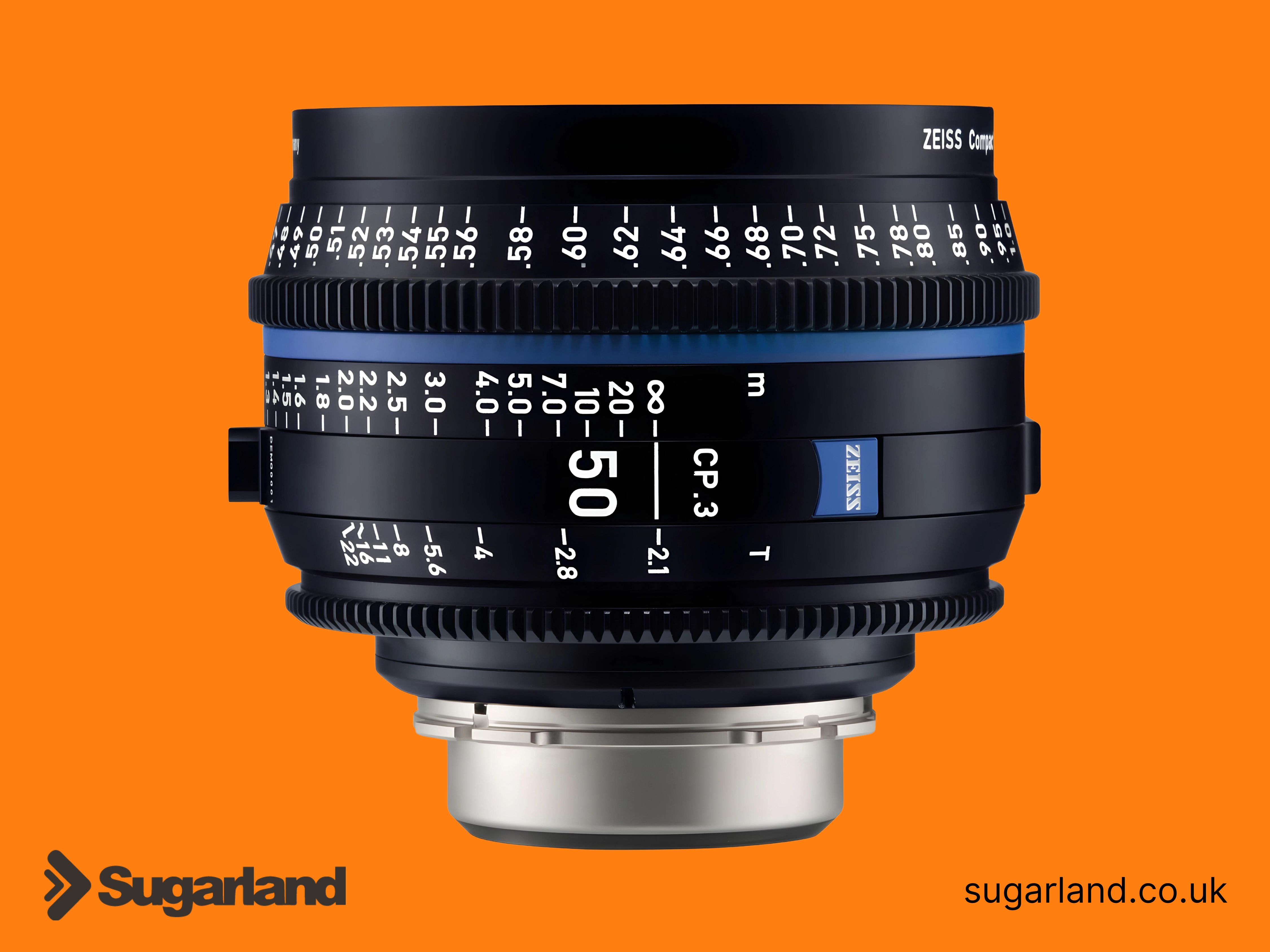 Zeiss cp.3 50mm t2.1 compact prime lens (pl mount)