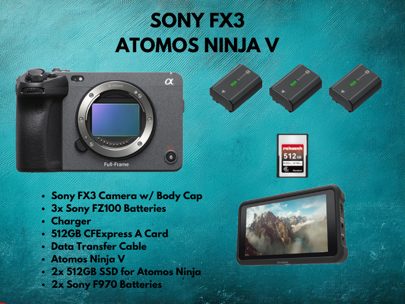Sony fx3 cinema camera & atomos ninja v