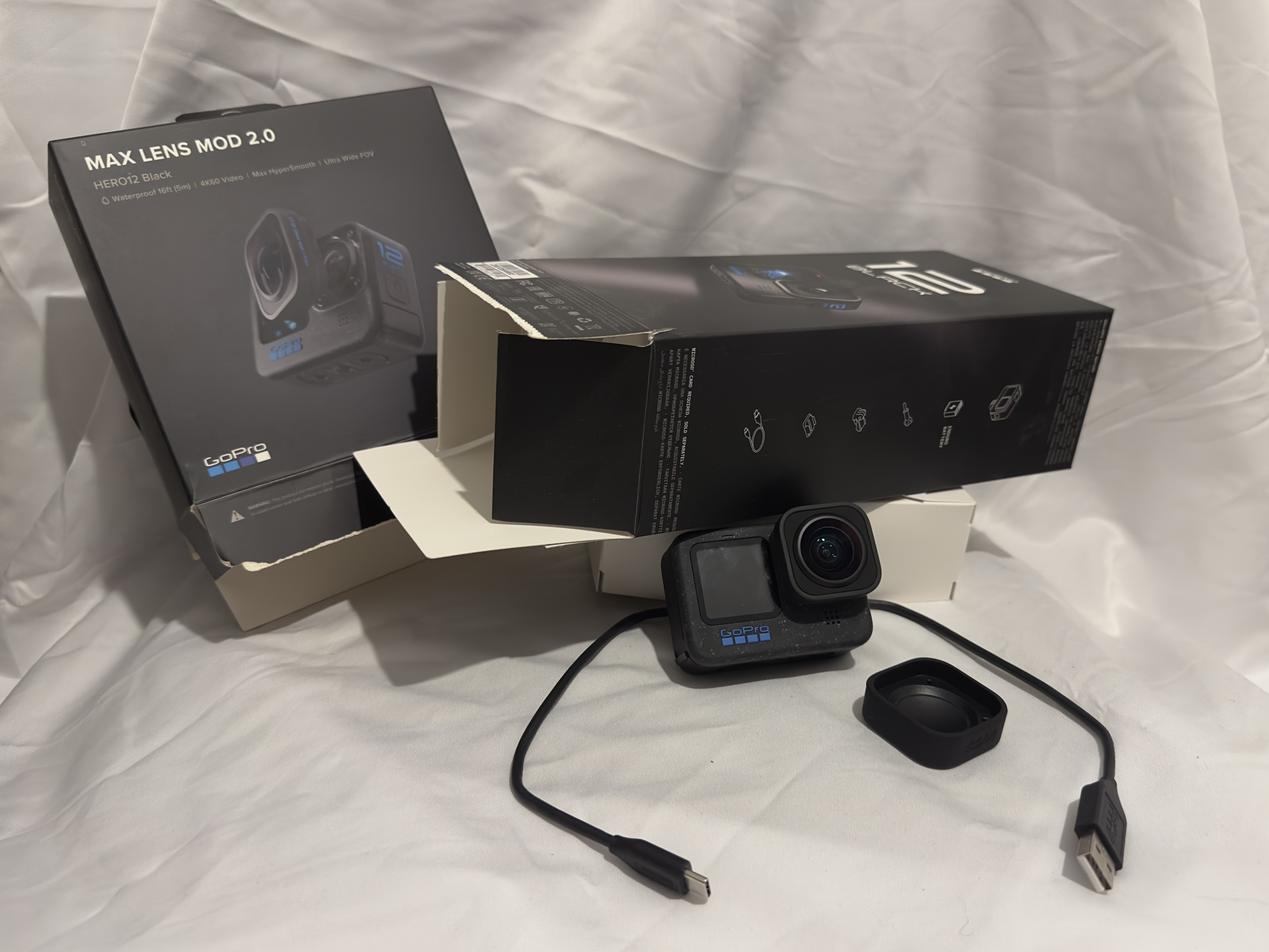 Gopro hero 12 black + max lens mod 2.0