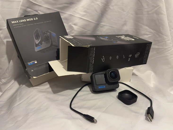Gopro hero 12 black + max lens mod 2.0